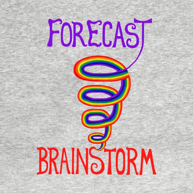 Forecast: Rainbow Tornado Brainstorm by Art by Deborah Camp